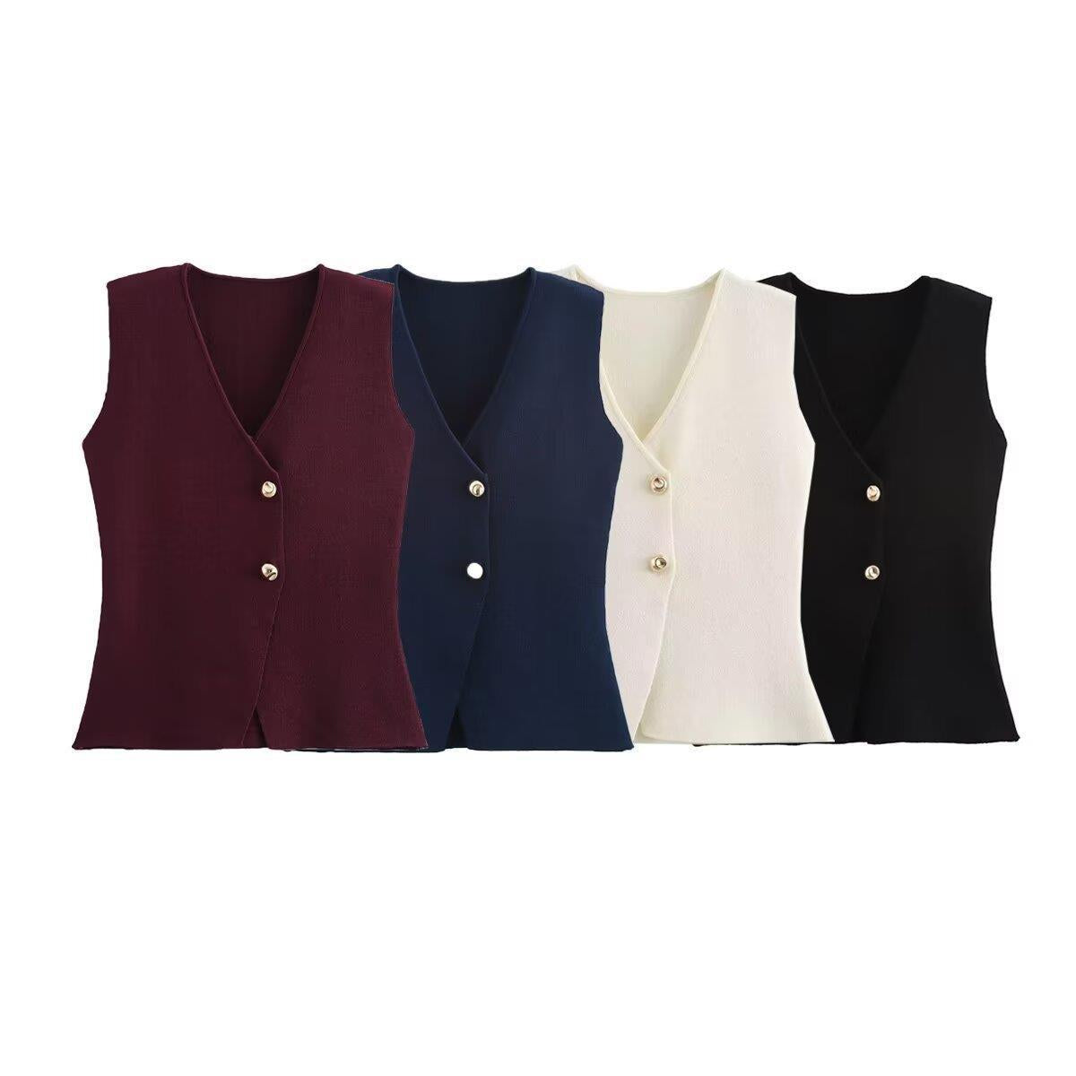 Foreign trade cross-border supply wholesale knitted vest fashion leisure cross-border supply cross-border supply wholesale new
