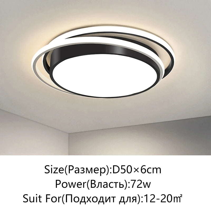 Modern LED Ceiling Light Minimalist Bedroom Lamp Home Decor Ceiling Chandelier Children's Room Lustre Living Room Lights Fixture