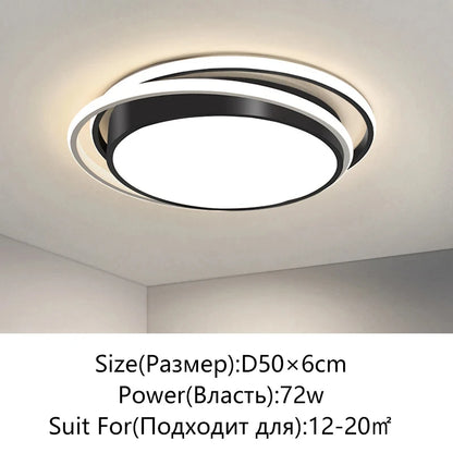 Modern LED Ceiling Light Minimalist Bedroom Lamp Home Decor Ceiling Chandelier Children's Room Lustre Living Room Lights Fixture