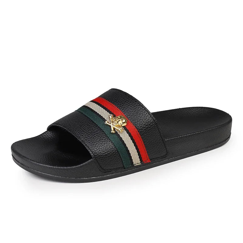 Fashion Brand Slippers for Men Ultra Soft Slides Non-slip Wear-resistant Sandals Men Casual Summer Indoor Outdoor Slippers
