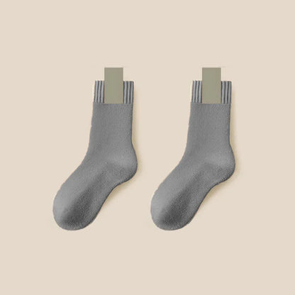 3Pairs Women's Thermal Boot Socks-Thick Warm Soft Cotton Socks for Winter Outdoor Girl Classic Socks Cold Weather Warm Footwear
