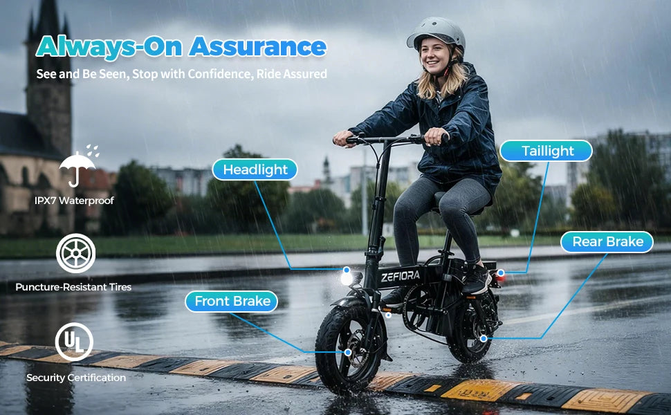 500W Electric Bike Adult 25MPH 48V17.5Ah Removable Battery,14 Inch Sports Folding Electric Bicycle,EBike Shipped locally