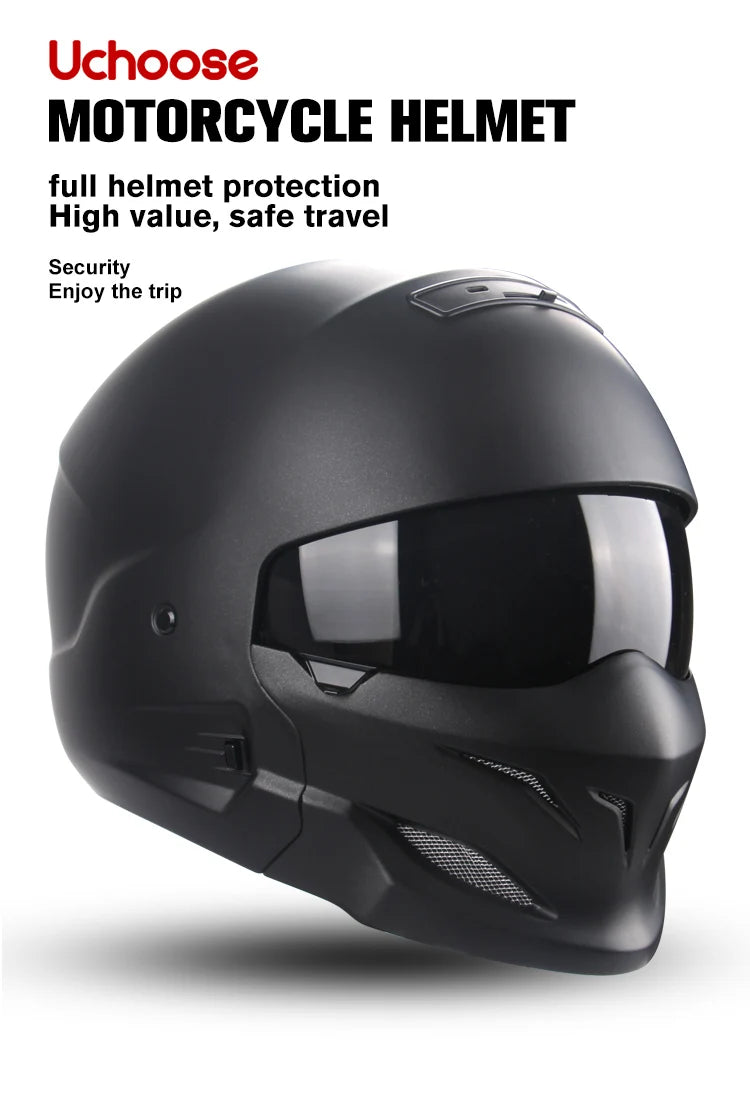 New Scorpion Retro Motorcycle Cascos Moto Locomotive Personality Multi-purpose Combination Helmet  Detachable Multi-purpose