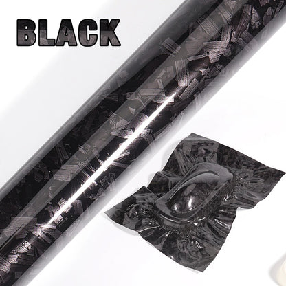 300cm*50/30cm High Glossy Black Gold Silver Red Forged Carbon Fiber Vinyl Wrap Film on the Hood Adhesive Vinyl for Car Stickers