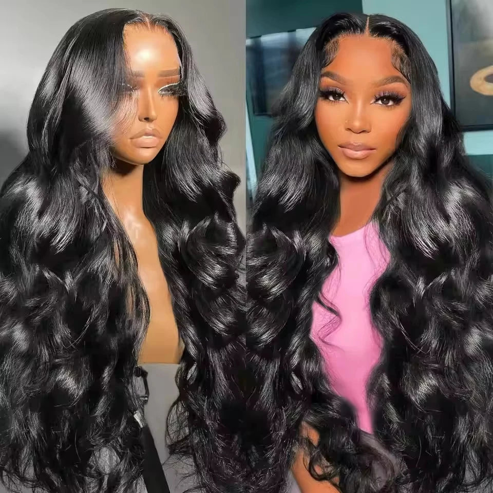 8-40 Inch 200% Density Body Wave Human Hair Lace Frontal Wigs 13x4 13×6 Lace Front Wigs Pre Plucked Glueless Lace Frontal Wigs