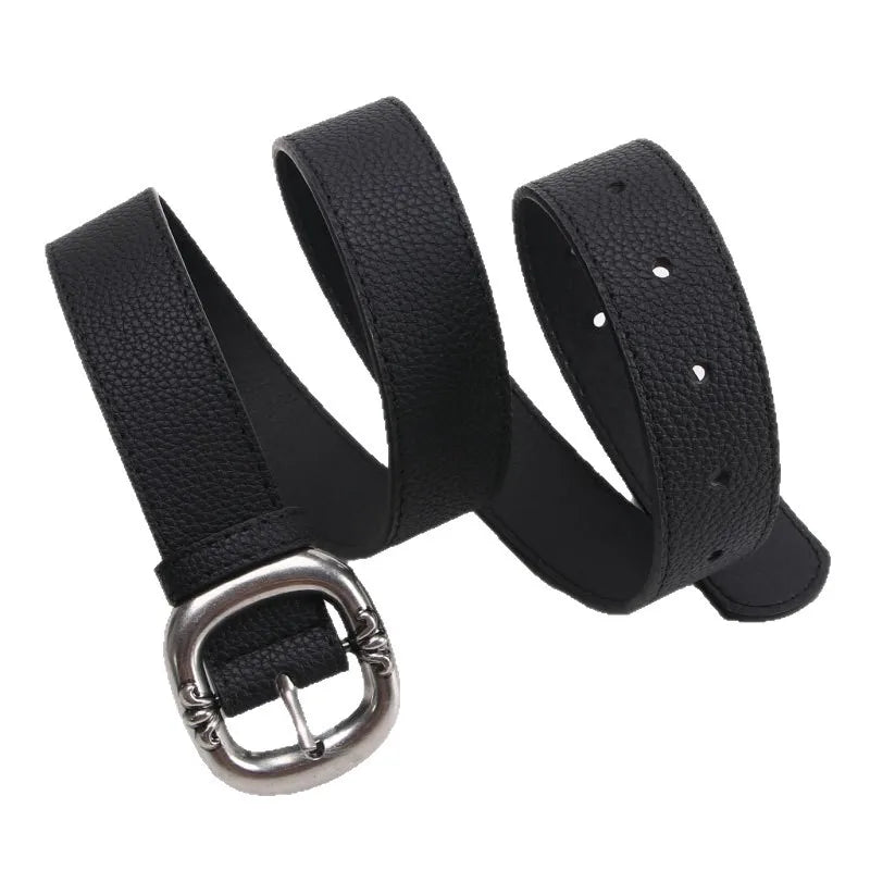 Leopard Print Belt Women's Fashion Casual Versatile Jeans Accessories Girdle Gothic Retro Pu Leather Pin Buckle Waistband