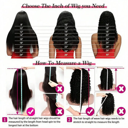 13×6 Lace Frontal Wig Straight 38 Inch 13×4 Brazilian Human Hair Pre Plucked Front Natural Black For Women 180 Density Sale