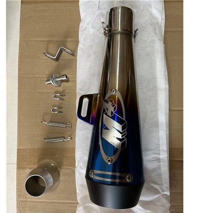 51MM Motorcycle Exhaust Pipe Escape GP Moto Pot Muffler Slip on For Scooter Motocross Dirt Bike Moto 300cc 600cc 1000cc