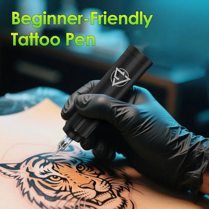 KVM Wireless Tattoo Machine Pen 1500mah Battery 6 Hours Life 3.8mm Stroke Cordless Tattoo Machine Pen Tattoo Accessories