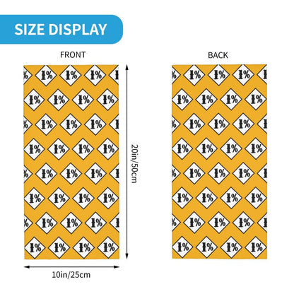 Custom 1 Percenter Essential Sons Bandana Neck Gaiter for Ski Camping Men Women Wrap Scarf TV Show Anarchy Headband Warmer