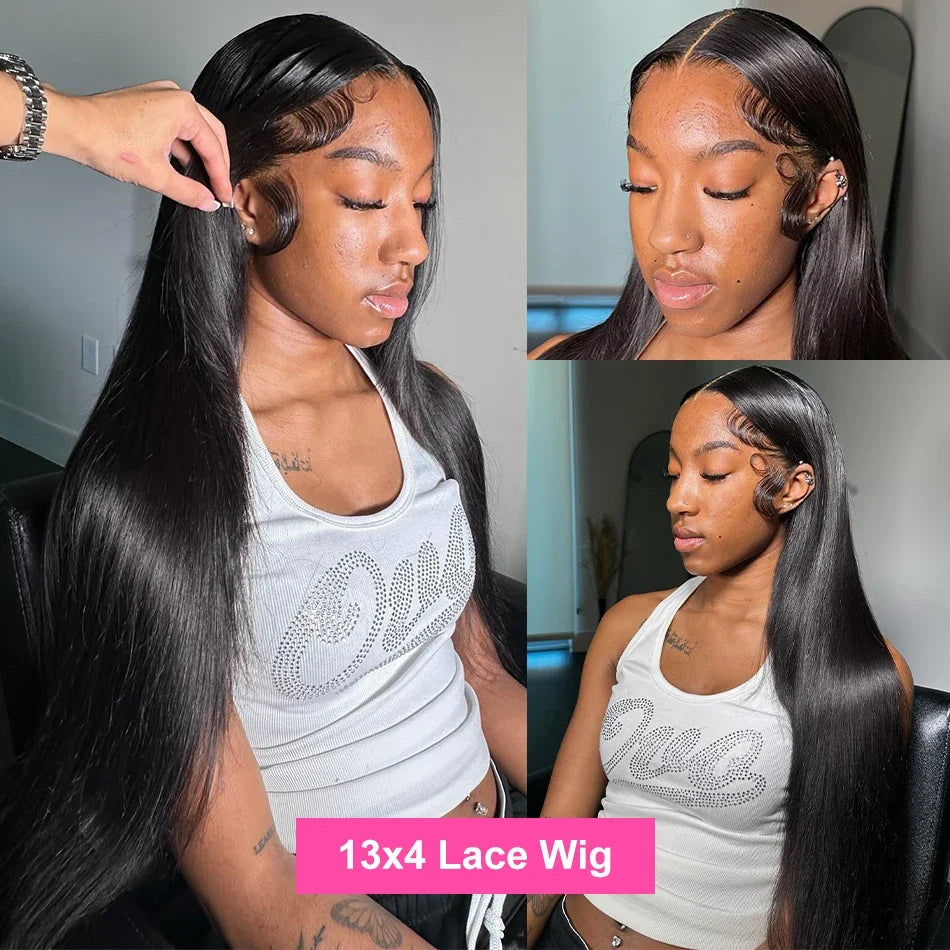 360 Hd Lace Frontal Wigs 13x6 13x4 Lace Wig Straight Human Hair Wigs 5x5 4X4 Glueless Straight Human Hair Wigs For Women 200%