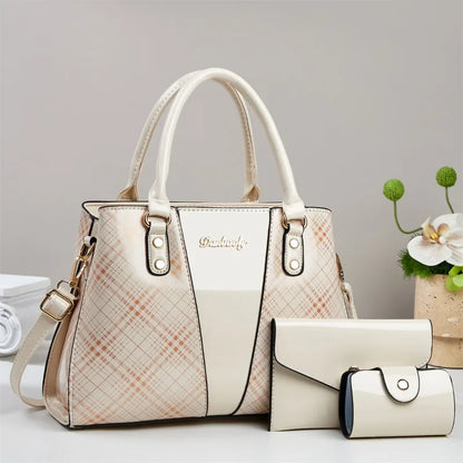 3Piece Set Women's Bag 2025 Trend New in Fashion Niche Ladies Shoulder Tote Bags for Women Shopping & Travel Bag Women Handbag