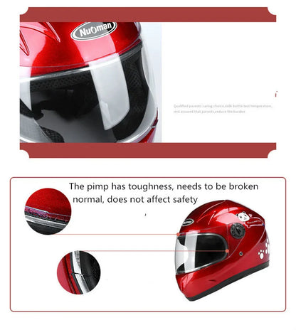 Children's helmets, child safety helmets electric vehicle helmets autumn winter boy and girls warm cartoon  helmets casco moto