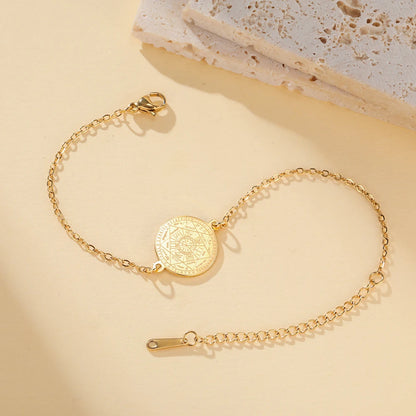 Dawapara Seven Archangels Seal Bracelet Solomon Protection Blessing Amulet Stainless Steel Religious Jewelry