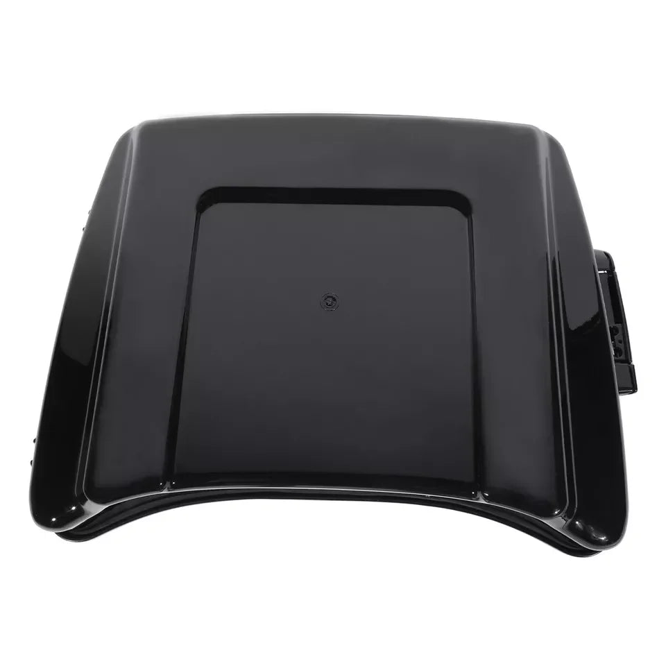 Black Chopped Trunk Pad Top Rack Fit For Harley Road King Road Glide Street Glide Electra Glide Ultra-Classic 2024