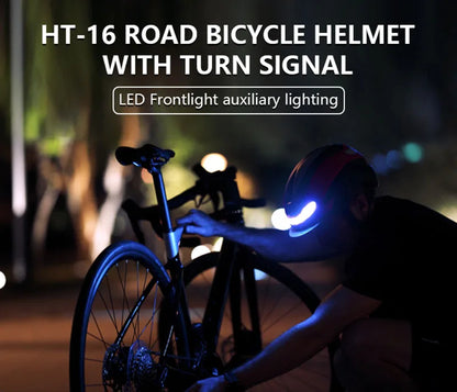 Horntour New Bicycle Helmet Ride Lights Racing Road Bike Helmet Men and Women Outdoor Sports Pro Cycling Bicicleta Safety Cap ﻿