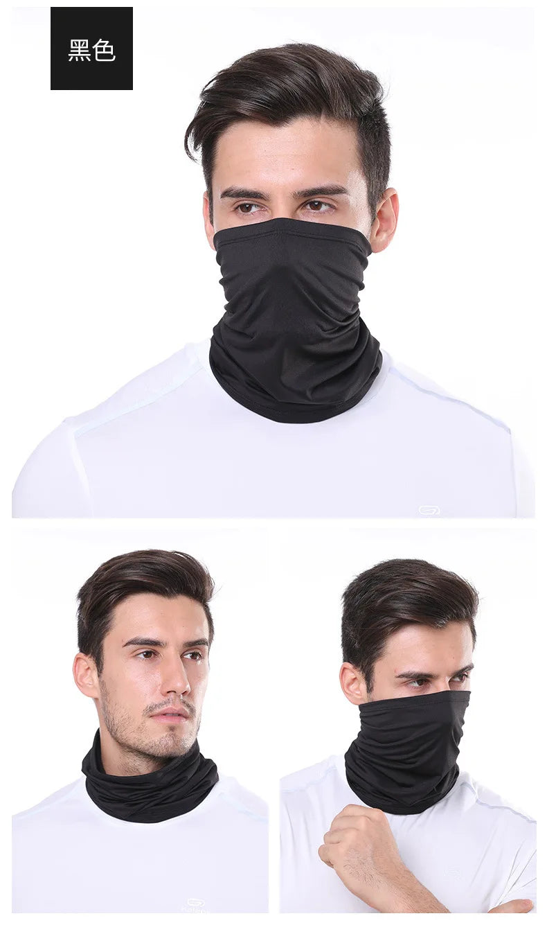 Summer Cycling Face Mask Motorcycle Balaclava Mask Uv Protection Scarf Men Women Bandana Neck Cover Outdoor Fishing Hiking Golf