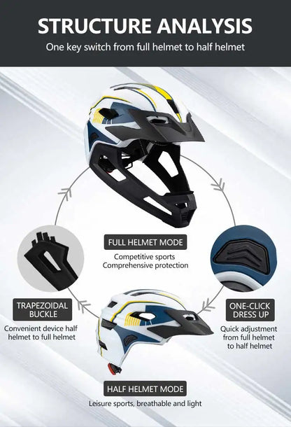 Eastinear High Quality Lightweight Children's Bicycle Helmet Full Face Removable Roller Skateboard Helmet Protects Head Safety