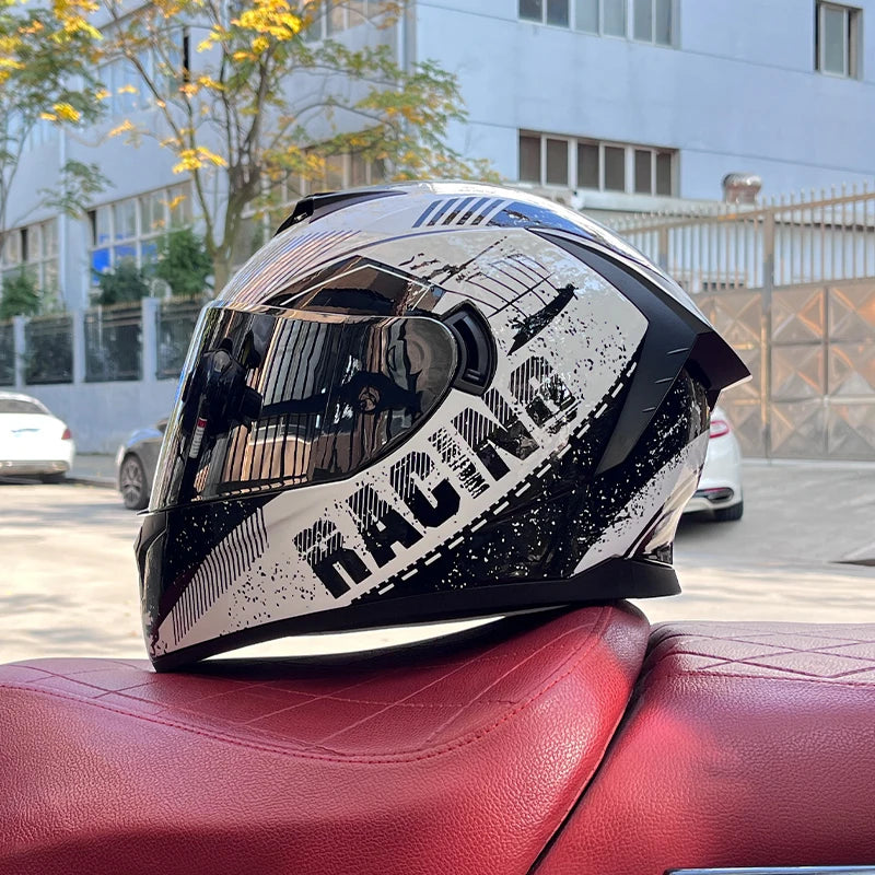 motorcycle helmet Casco Motorbike capacete Seasons Street Touring Motorcycle Helmet RED Black Adult Vespa DOT