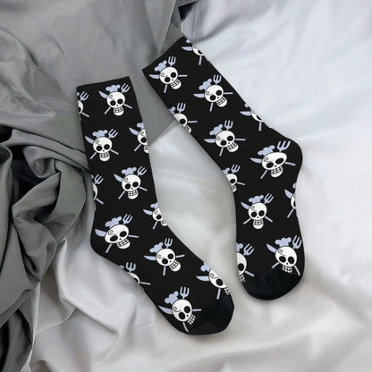 Fashion Men's Socks Harajuku Tony Tony Choppers Sock Luffys Zoros Trafalgar Law Anime Women's Socks Spring Summer Autumn Winter