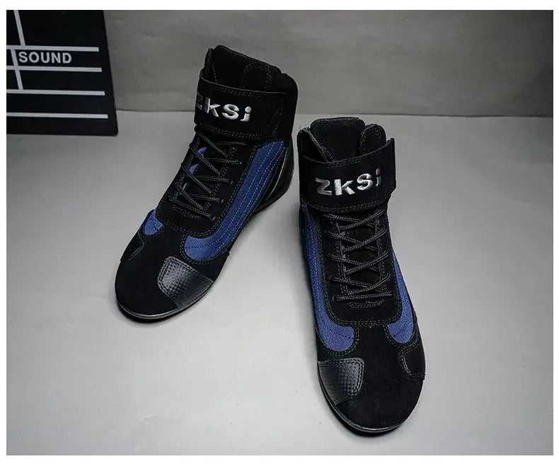 Outdoor Motorcycle Riding Shoes Anti Slip Go Kart Training Shoes Motorcycle Travel Off-road Shoes for Men Motocross Boots