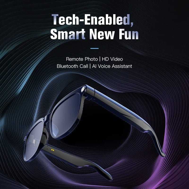 2026 4K HD AI Smart Glasses New Bluetooth Call Voice Assistant Control Chat GPT 800MP Camera AI Translation Sunglasses Men Women