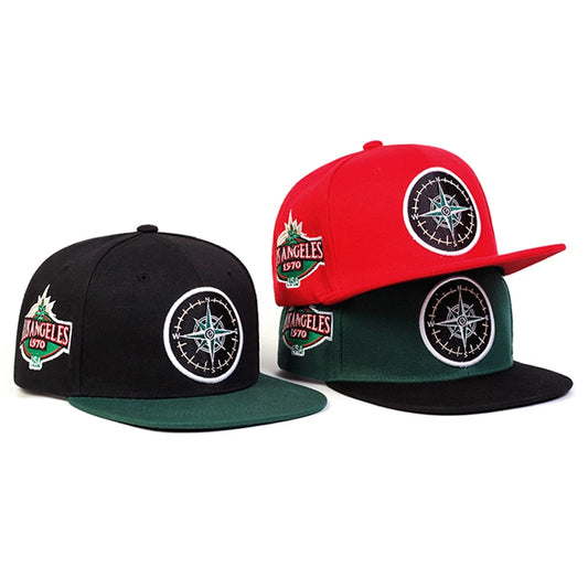 1piece Unisex Compass Embroidery Hip Hop Hat Outdoor Adjustable Sunscreen Leisure Hat Spring Summer Travel Tourism Vacation