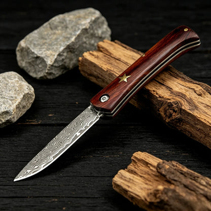 Camping Fishing EDC Gear Compact Outdoor Folding Blade Knife Wilderness Adventure Climbing Portable Essential Daily Cutter Gifts