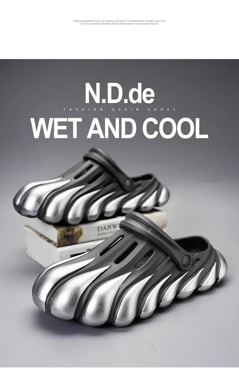 High Quality Summer Men Sandals Slippers Outdoor Beach Comfortable Soft Clogs Mens Beach Sandals Mens Casual Shoes Garden Shoes