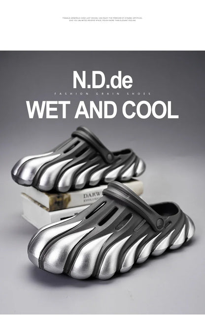 High Quality Summer Men Sandals Slippers Outdoor Beach Comfortable Soft Clogs Mens Beach Sandals Mens Casual Shoes Garden Shoes