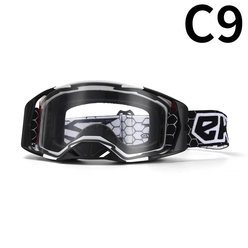Off-Road Motorcycle Goggles - Windproof, Dustproof Protective Eyewear for Motocross, ATV Riding, Cycling & Outdoor Adventures,