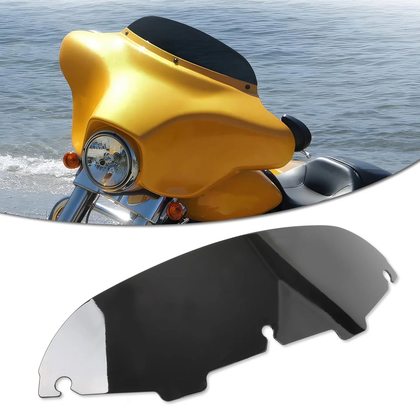 4'' 6"8'' Windshield Fairing Windscreen Cover For Harley Electra Street Glide Touring1996-2013 Black/Smoke