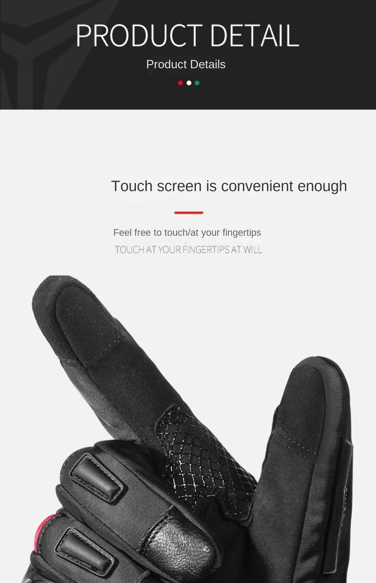 Motowolf Winter Motorcycle Riding Gloves Waterproof Leather Warm Riding Protection Gear for Motorcyclists gp Sports Accessories