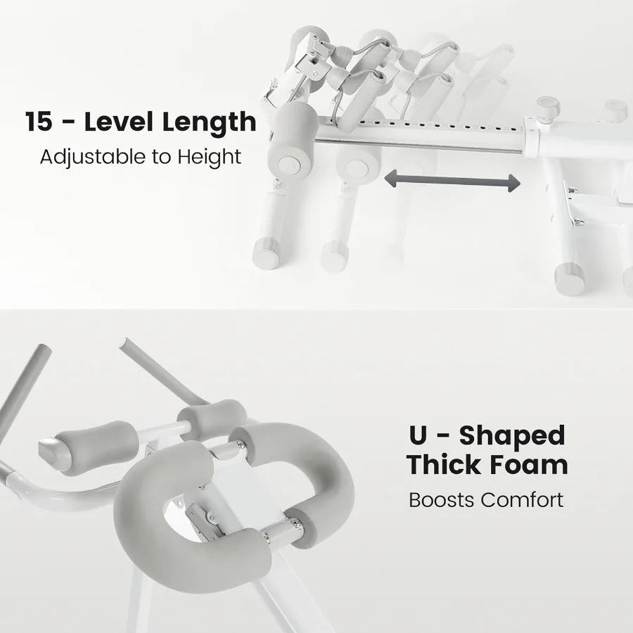 Ab Machine for Stomach Workout, Ab Workout Equipment for Home Gym, Ab Trainer, 4-in-1 Exercise Equipment: Rowing Machine, Leg Pr