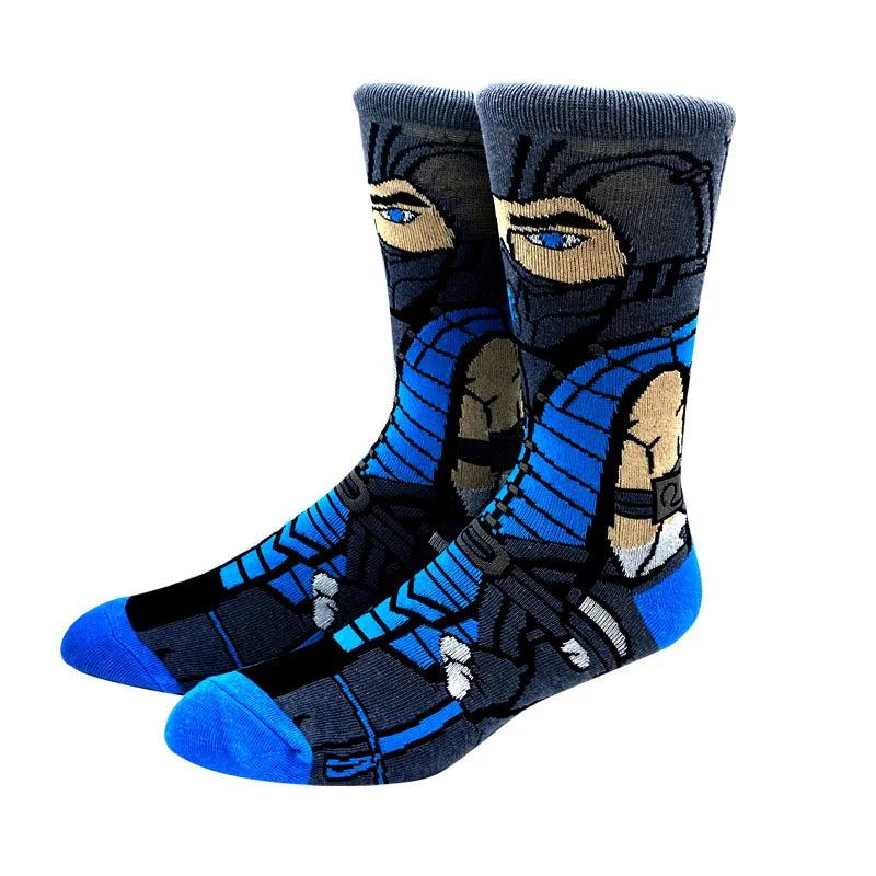 2023 New Anime Women Men Socks Long Socks Men‘s Knee-High Cosplay Sock Adult Personality Hip Hop Harajuku Long Funny Socks 36-45
