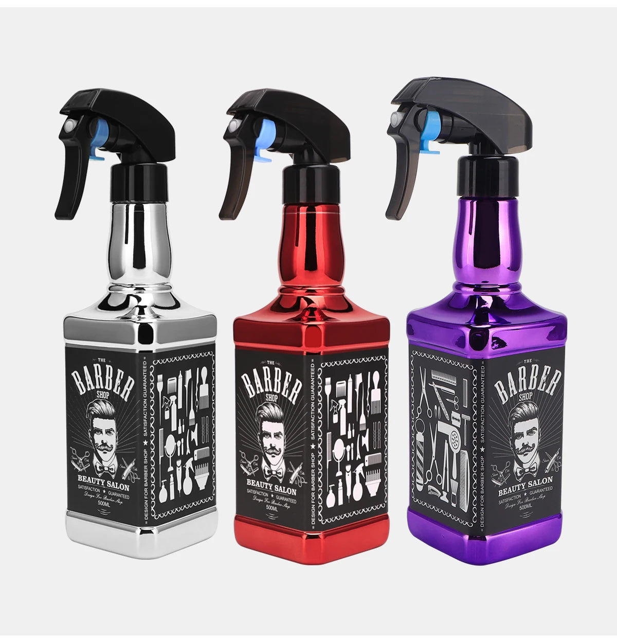 Professional Salon Barber Spray Bottle Refillable Fine Mist Empty Watering Can Water Sprayer Barbershop AccessoriesHair Tools