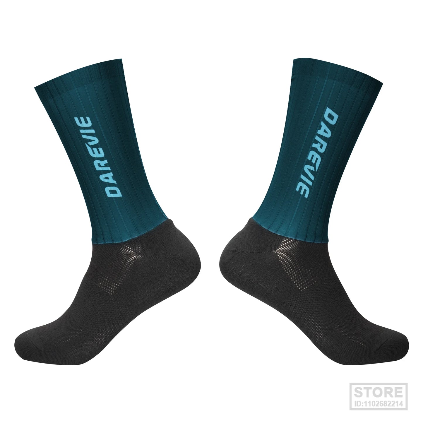Pro DAREVIE Cycling Socks Aero Sock High Speed Sports For Men Anti-slip Breathable Athletic Moisture Control