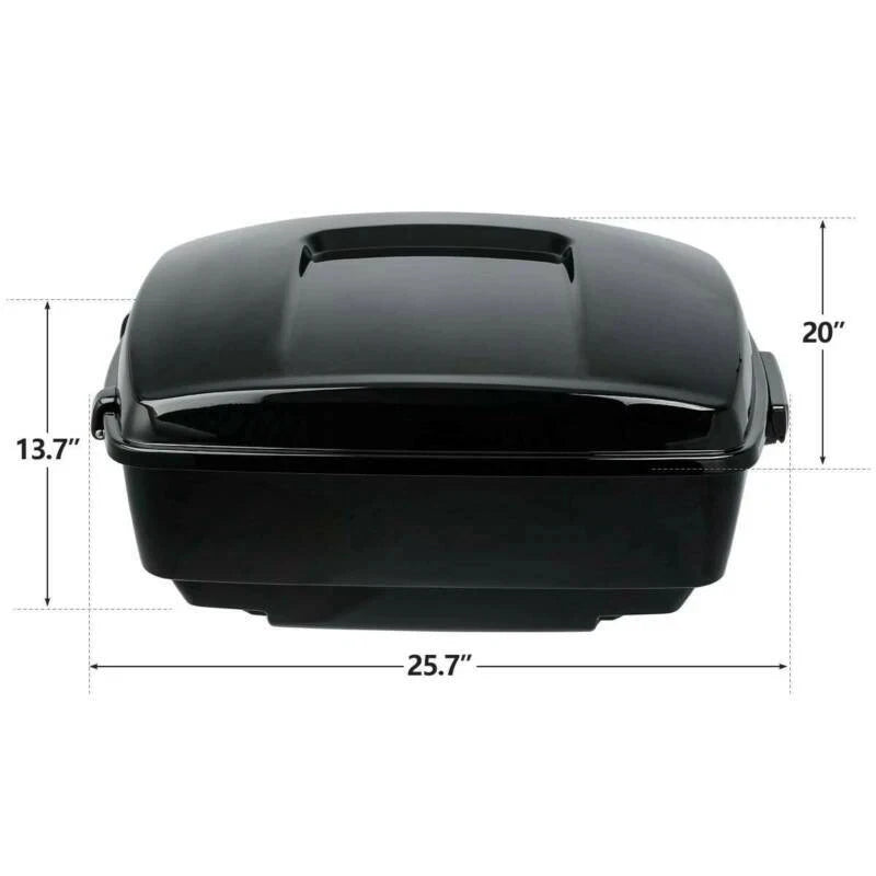 Motorcycle King Trunk Luggage Backrest 2 Up Mount Rack For Harley Touring Road King Electra Glide 1997-2008
