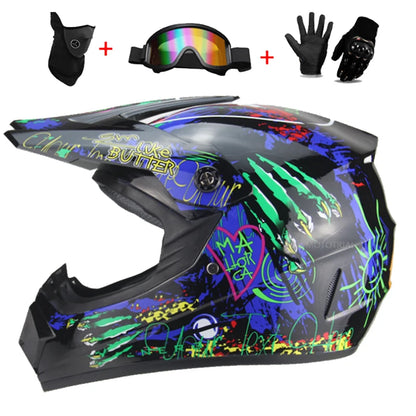 Motorcycle Helmet Youth Kids Child Full Helmet Children Helmets Motocross Casco Moto children Off-road Safety Protection DOT