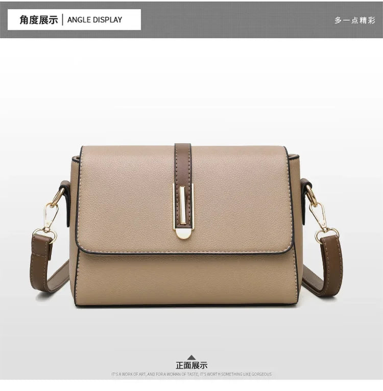 Fashion Crossbody Bag PU Leather Messenger Bag Versatile Sling Shoulder Women's Bag Small Handbags Sac A Main Femme Bolsas