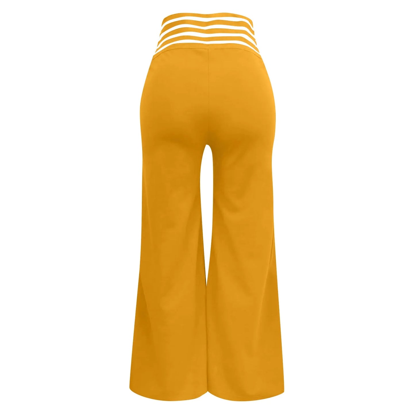 Women Wide Leg Flared Pants New Y2k Casual Crisscross Sheer Mesh Patch High Waist Trousers Elegant Streetwear Work Pants