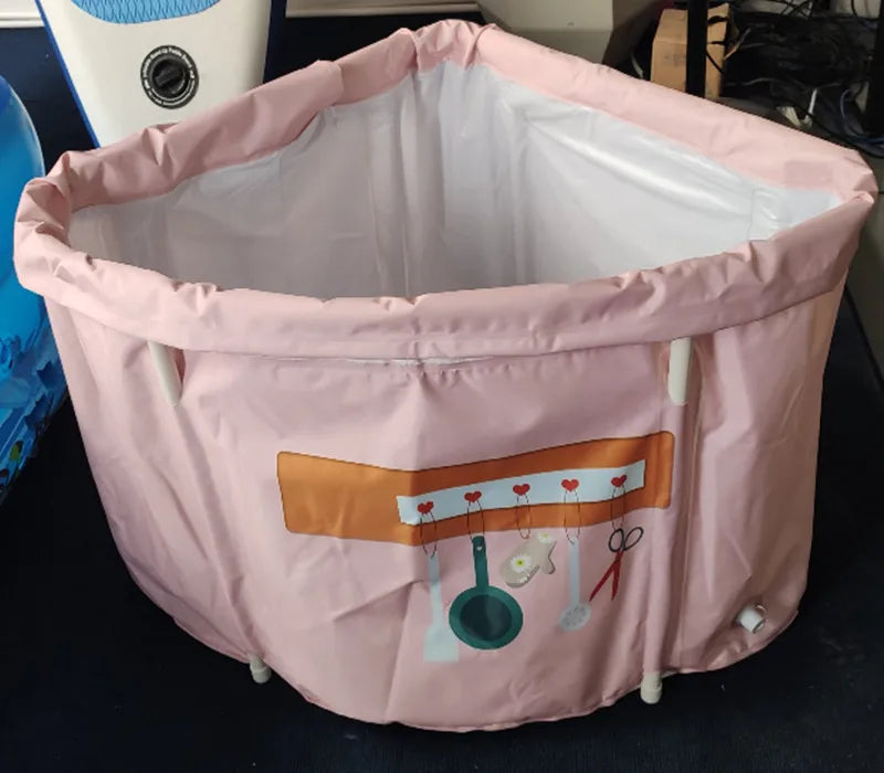 Foldable Adult Portable Bath Tub Full Body Bathing Artifact Home Sauna Insulation Bucket Mobile Bath Tub Compact Bath Solution