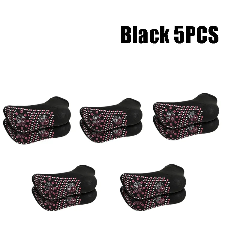 1/5pairs Tourmaline Heating Socks Winter Warm Thermal Health Care Socks Slimming Health Short Sock Magnetic Therapy Sock