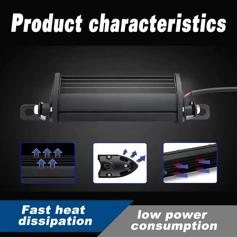COB Mini 4.5 inch CAR Work Lamp Spotlight Cars Combo Beam Offroad Driving LED Light Bar 9W Aluminum Alloy Universal DC 9-36V5