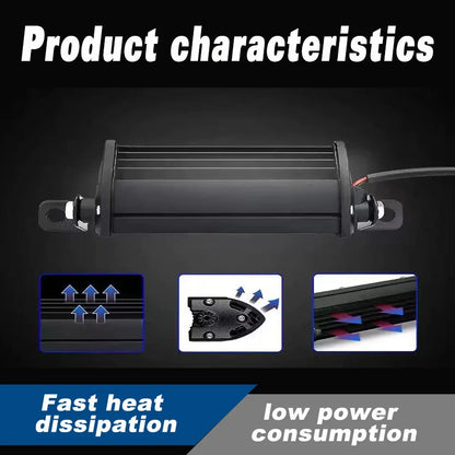 COB Mini 4.5 inch CAR Work Lamp Spotlight Cars Combo Beam Offroad Driving LED Light Bar 9W Aluminum Alloy Universal DC 9-36V5