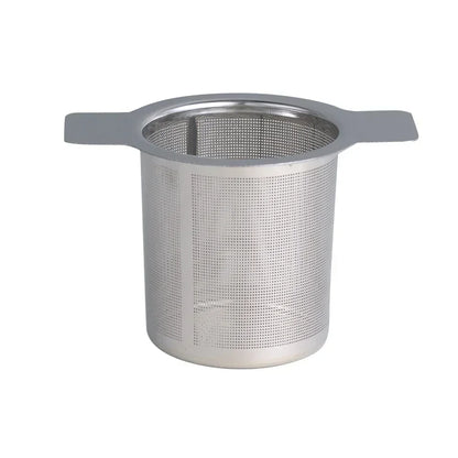 Loose Leaf Tea Infuser Stainless Steel Double Handle With Lid Fine Mesh Coffee Filter Hanging Cup Leak Proof Strainer‌