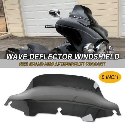 4'' 6"8'' Windshield Fairing Windscreen Cover For Harley Electra Street Glide Touring1996-2013 Black/Smoke