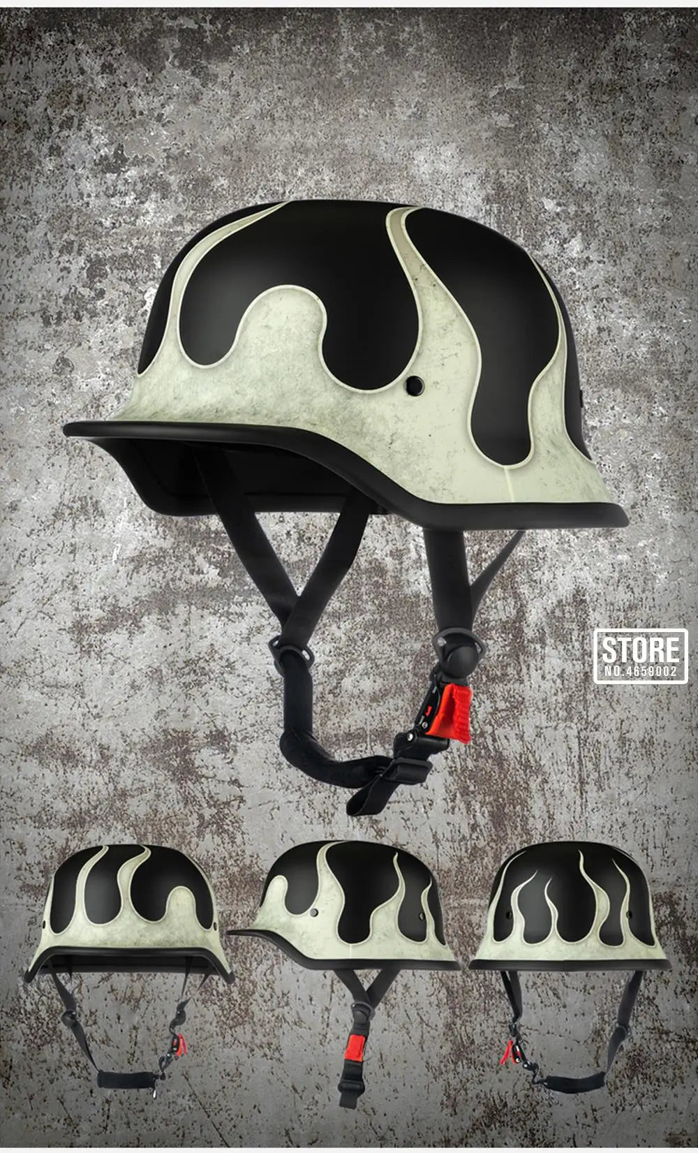 Motorcycle German Style Scoop Helmet Retro Half Helmet For Men And Women Summer Cruising Electric Bike Helmet DOT Approved