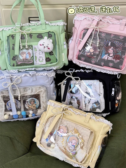 Ballet Girl Has A Large Appetite Itabag Japanese Two-Dimension Single Shoulder Cross Body Goods Bag Gift For Friends