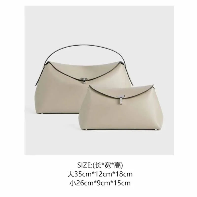 High Quality Messenger Bag 2025 New Large-capacity Fashion Light Luxury Niche Cowhide One-shoulder Commuter Female Bag